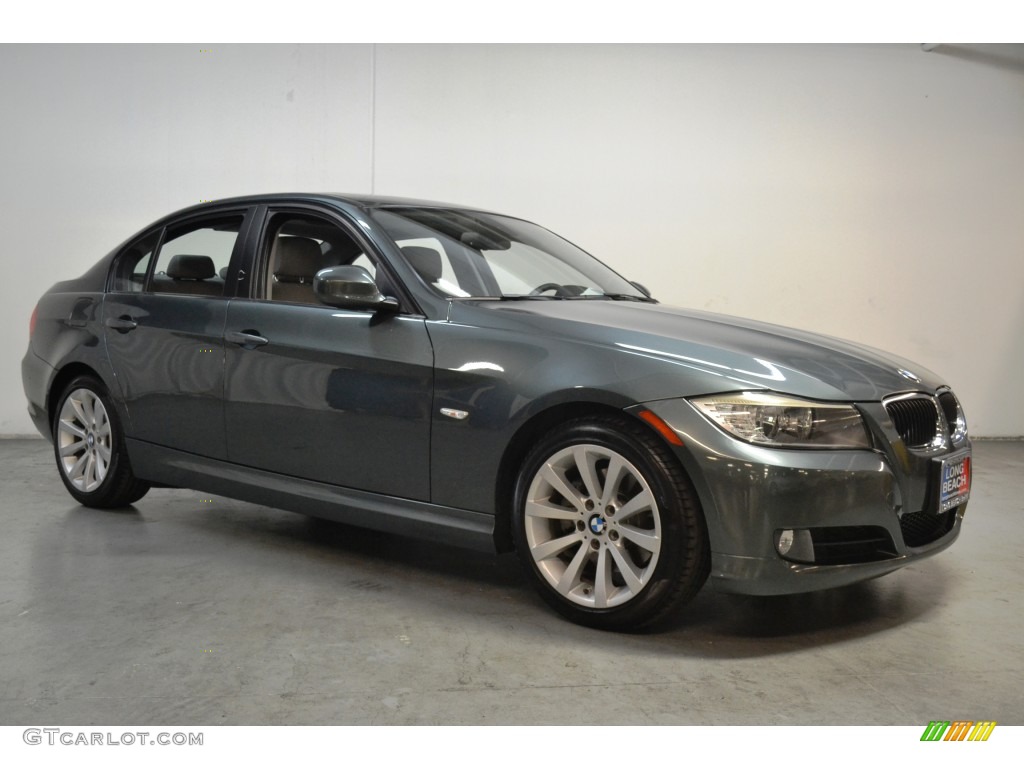 2011 3 Series 328i Sedan - Tasman Green Metallic / Gray Dakota Leather photo #2