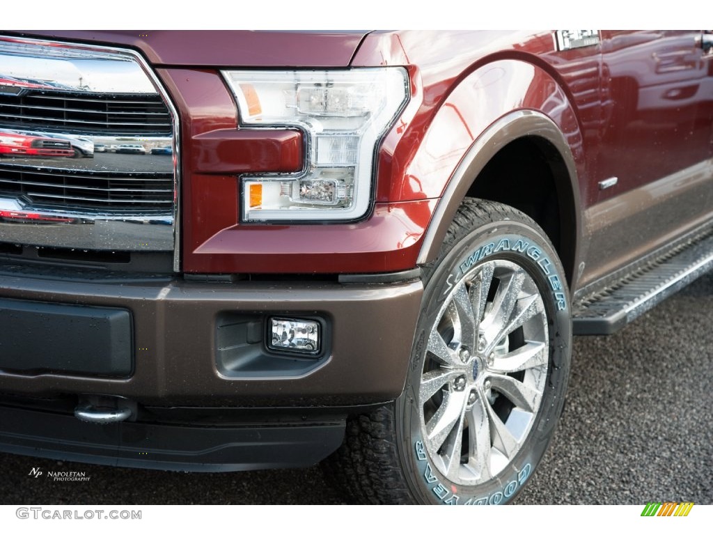 2016 F150 Lariat SuperCab 4x4 - Bronze Fire / Black photo #2