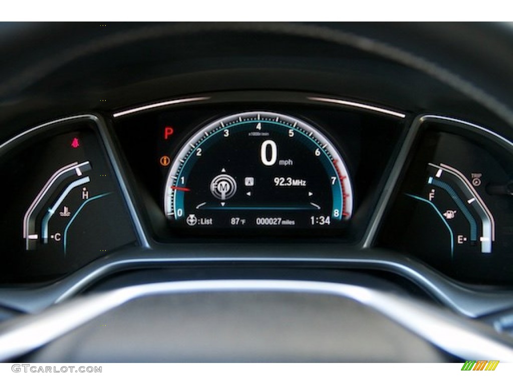 2016 Civic Touring Sedan - Lunar Silver Metallic / Black photo #17