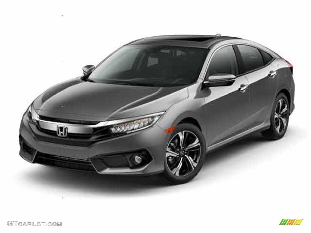 2016 Civic Touring Sedan - Lunar Silver Metallic / Black photo #20