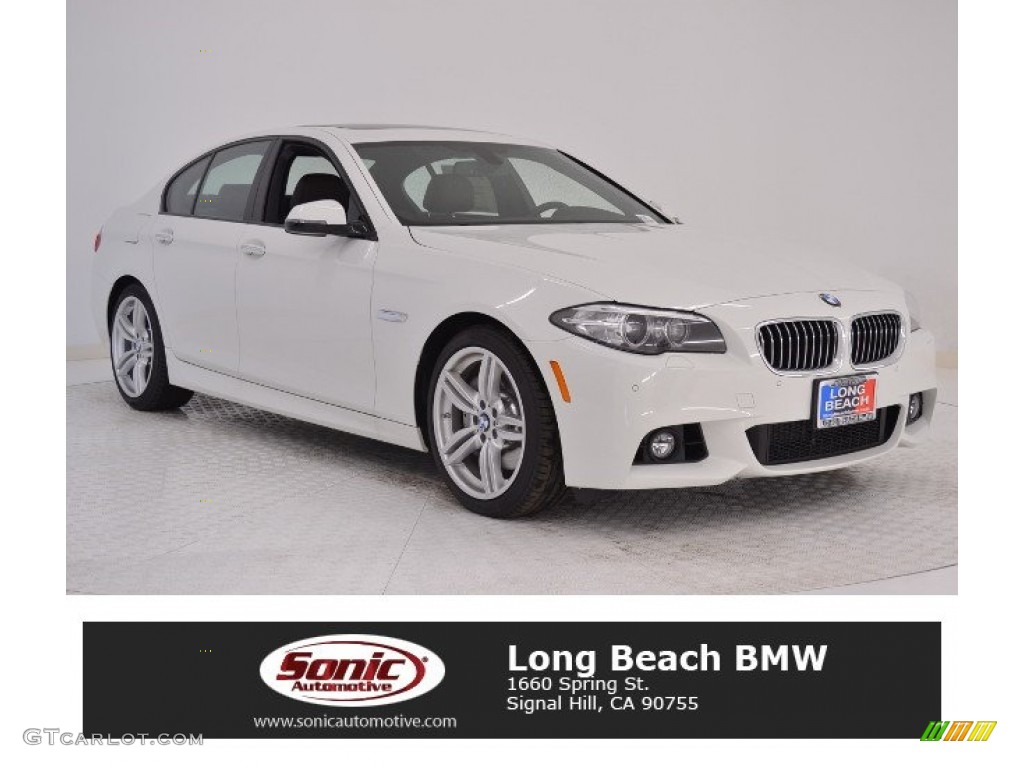 2016 5 Series 535i Sedan - Alpine White / Black photo #1