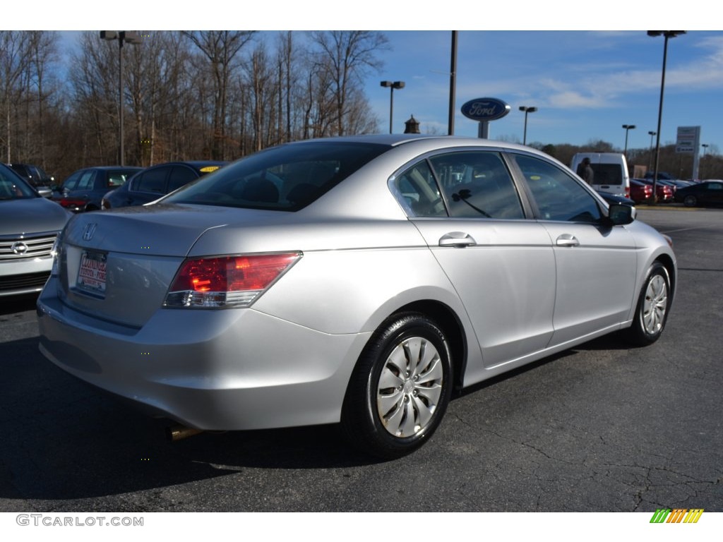 2010 Accord LX Sedan - Alabaster Silver Metallic / Black photo #3