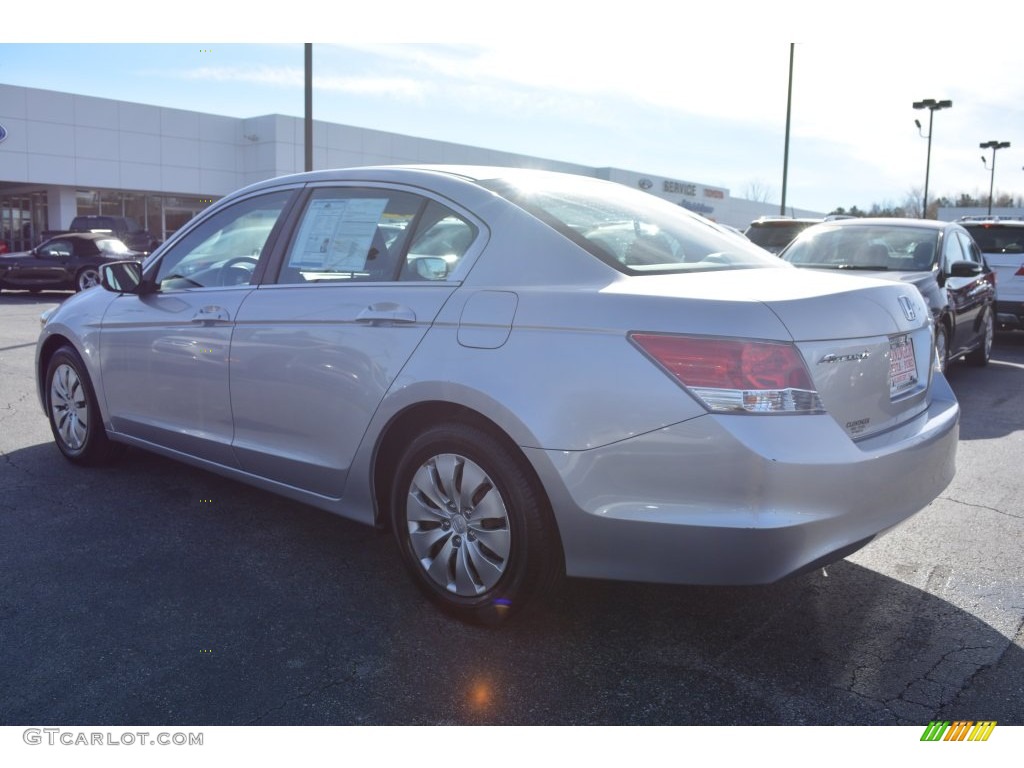 2010 Accord LX Sedan - Alabaster Silver Metallic / Black photo #5