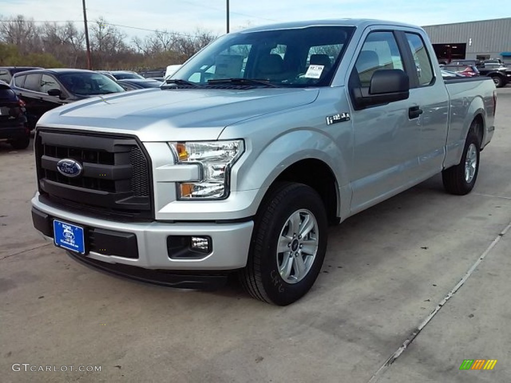 2016 F150 XL SuperCab - Ingot Silver / Medium Earth Gray photo #6