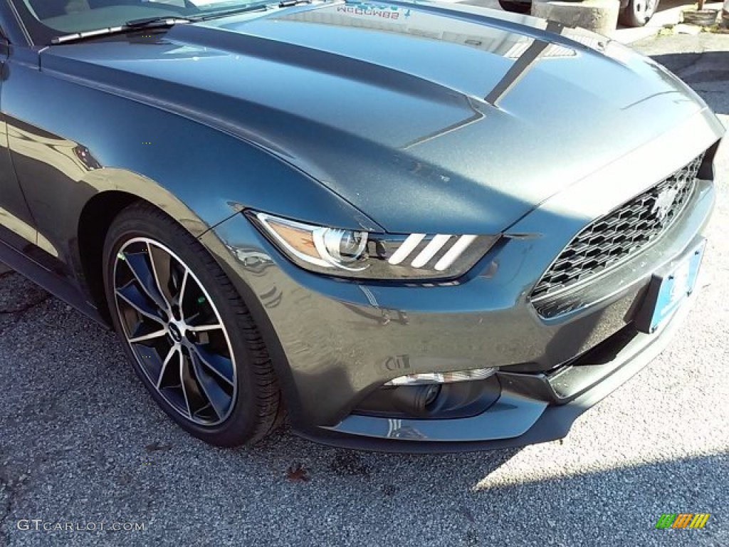 2016 Mustang EcoBoost Coupe - Magnetic Metallic / Ebony photo #2