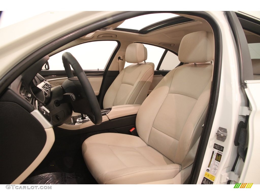 2013 5 Series 528i xDrive Sedan - Alpine White / Oyster/Black photo #5