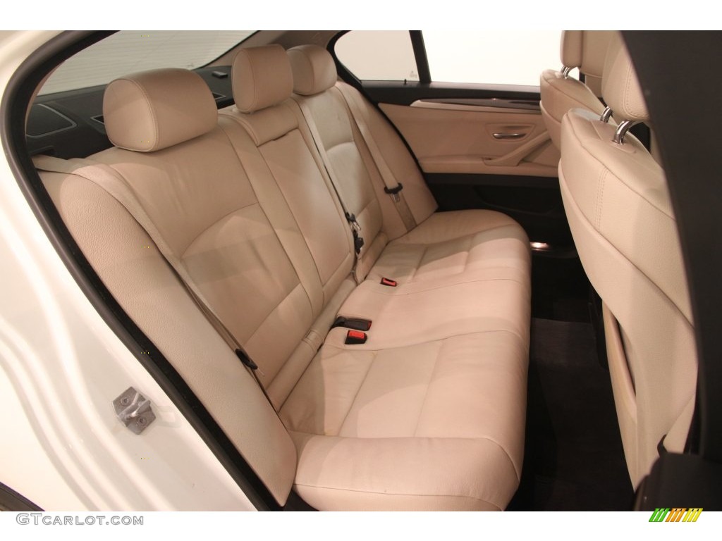 2013 5 Series 528i xDrive Sedan - Alpine White / Oyster/Black photo #13