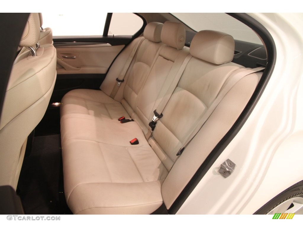 2013 5 Series 528i xDrive Sedan - Alpine White / Oyster/Black photo #14