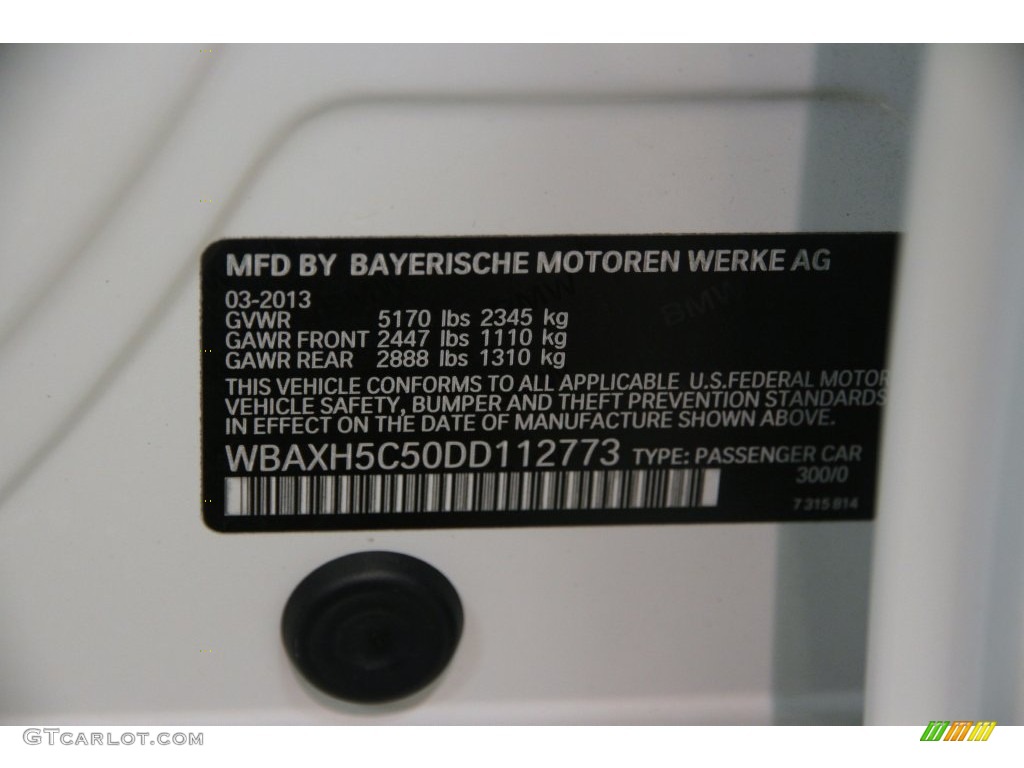 2013 5 Series 528i xDrive Sedan - Alpine White / Oyster/Black photo #17