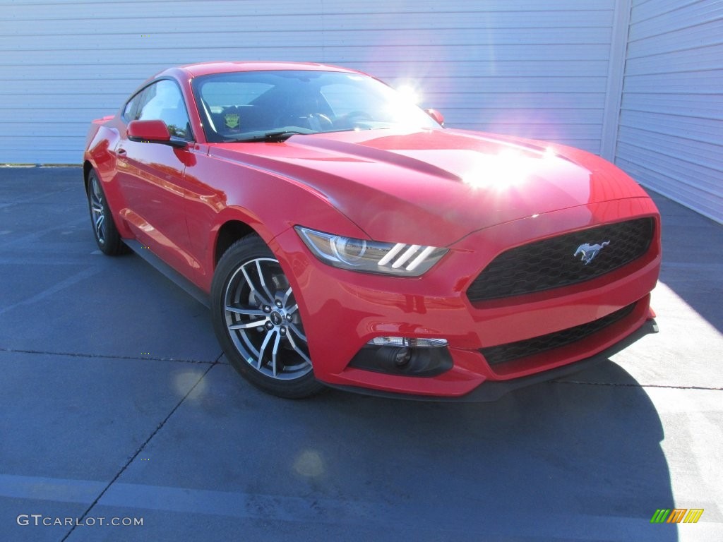 2016 Mustang EcoBoost Premium Coupe - Race Red / Ebony photo #2