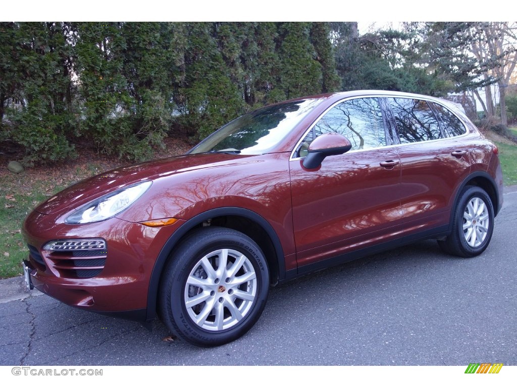 Auburn Metallic 2013 Porsche Cayenne Standard Cayenne Model Exterior Photo #110005818