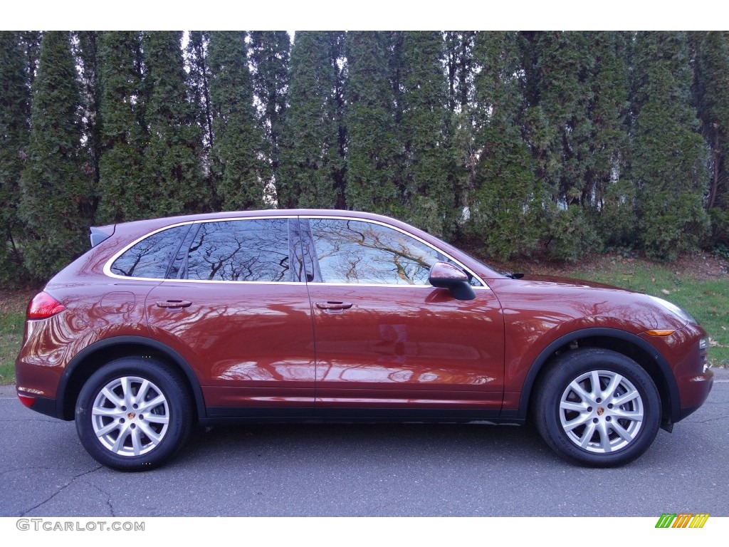 Auburn Metallic 2013 Porsche Cayenne Standard Cayenne Model Exterior Photo #110006007
