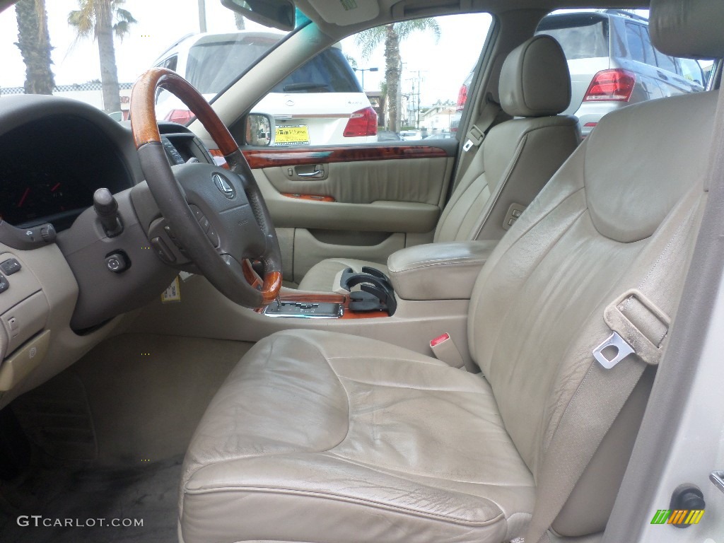 2002 LS 430 - Crystal White / Ecru Beige photo #16
