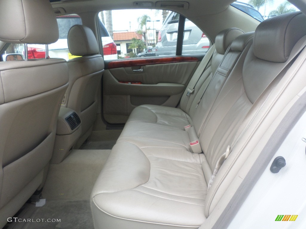 2002 LS 430 - Crystal White / Ecru Beige photo #17