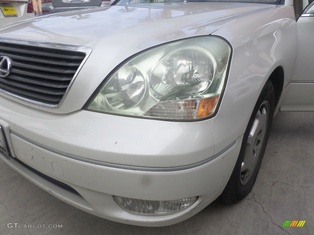 2002 LS 430 - Crystal White / Ecru Beige photo #21