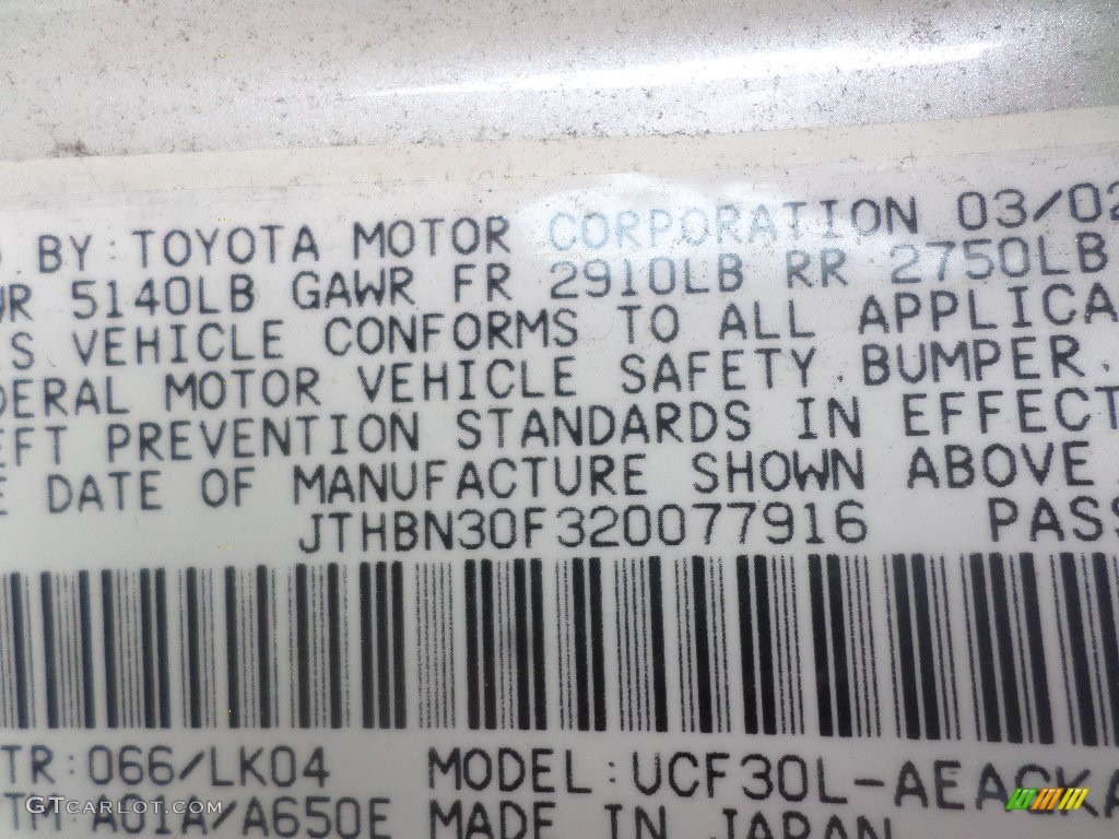 2002 LS 430 - Crystal White / Ecru Beige photo #26