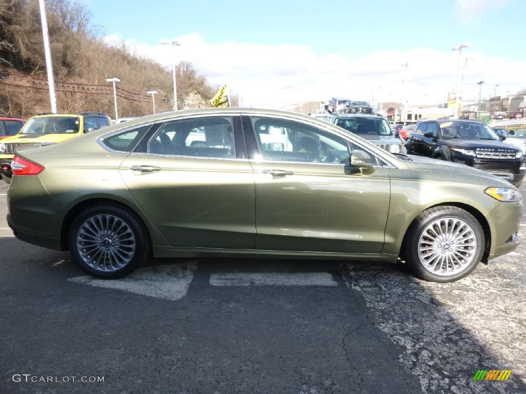 2013 Fusion Titanium AWD - Ginger Ale Metallic / Charcoal Black photo #6