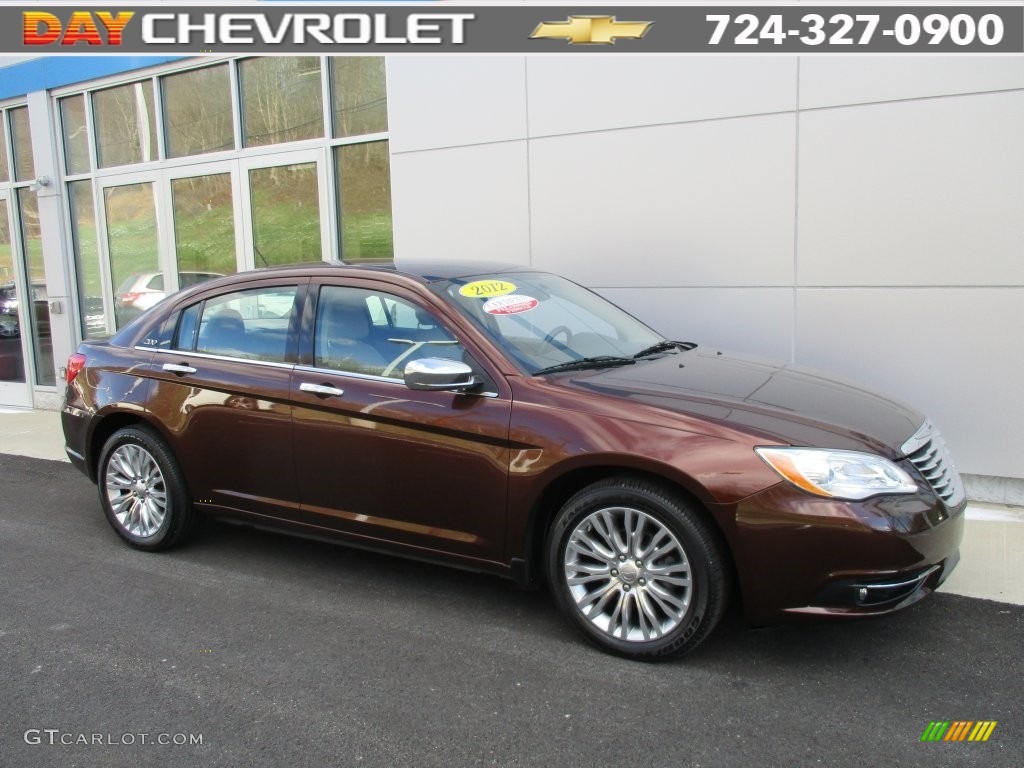 2012 200 Limited Sedan - Deep Auburn Pearl / Black/Light Frost photo #1