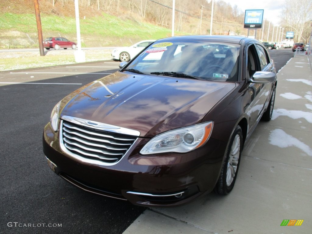 2012 200 Limited Sedan - Deep Auburn Pearl / Black/Light Frost photo #9