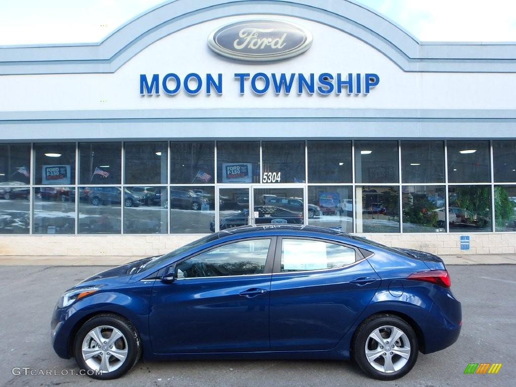 2016 Elantra Value Edition - Blue / Beige photo #7