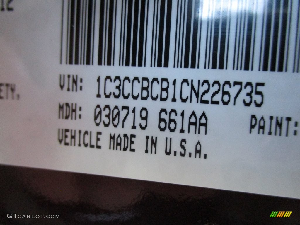 2012 200 Limited Sedan - Deep Auburn Pearl / Black/Light Frost photo #39