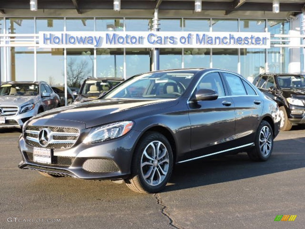 2016 C 300 4Matic Sedan - Steel Grey Metallic / Black photo #1