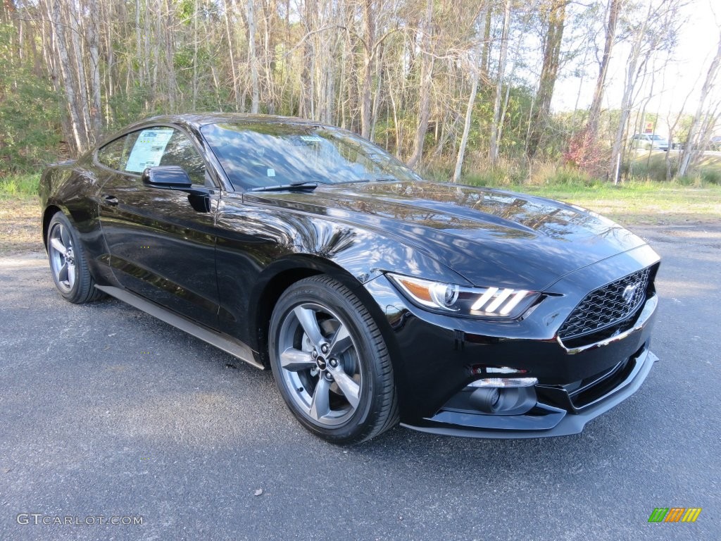 Shadow Black 2016 Ford Mustang V6 Coupe Exterior Photo #110014848