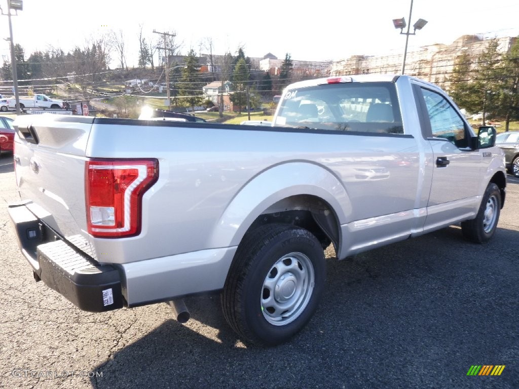 2016 F150 XL Regular Cab - Ingot Silver / Medium Earth Gray photo #2