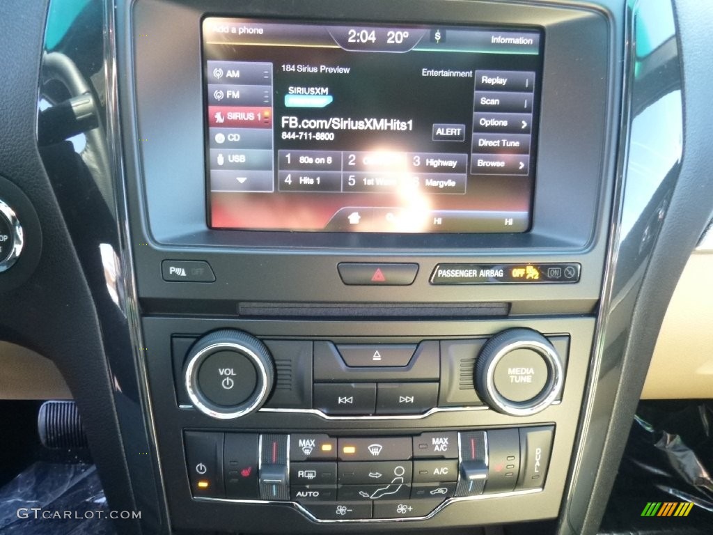 2016 Explorer XLT 4WD - Shadow Black / Medium Light Camel photo #14