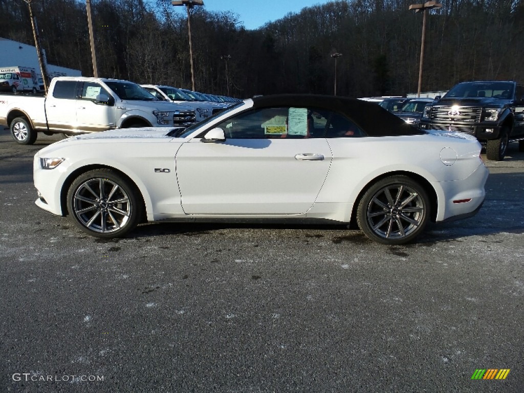 2016 Mustang GT Premium Convertible - Oxford White / Red Line photo #1