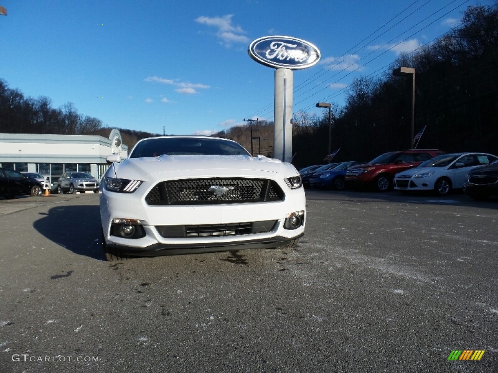 2016 Mustang GT Premium Convertible - Oxford White / Red Line photo #2