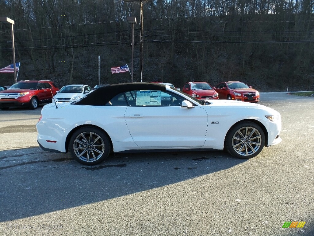 2016 Mustang GT Premium Convertible - Oxford White / Red Line photo #4
