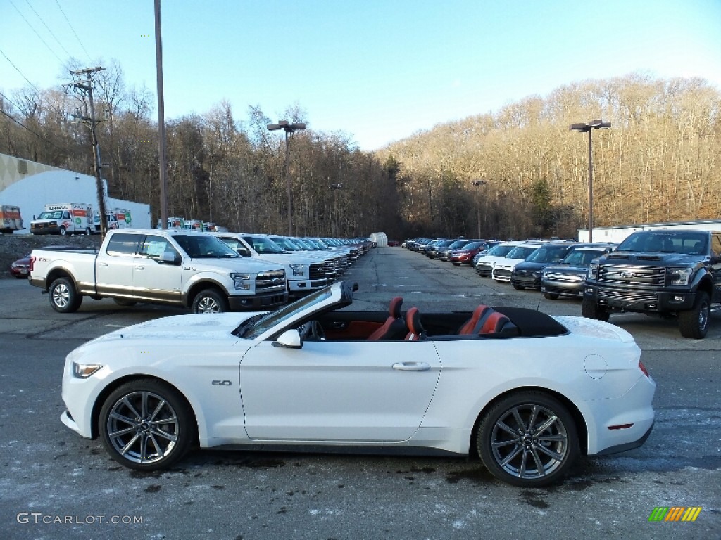 Oxford White 2016 Ford Mustang GT Premium Convertible Exterior Photo #110015628