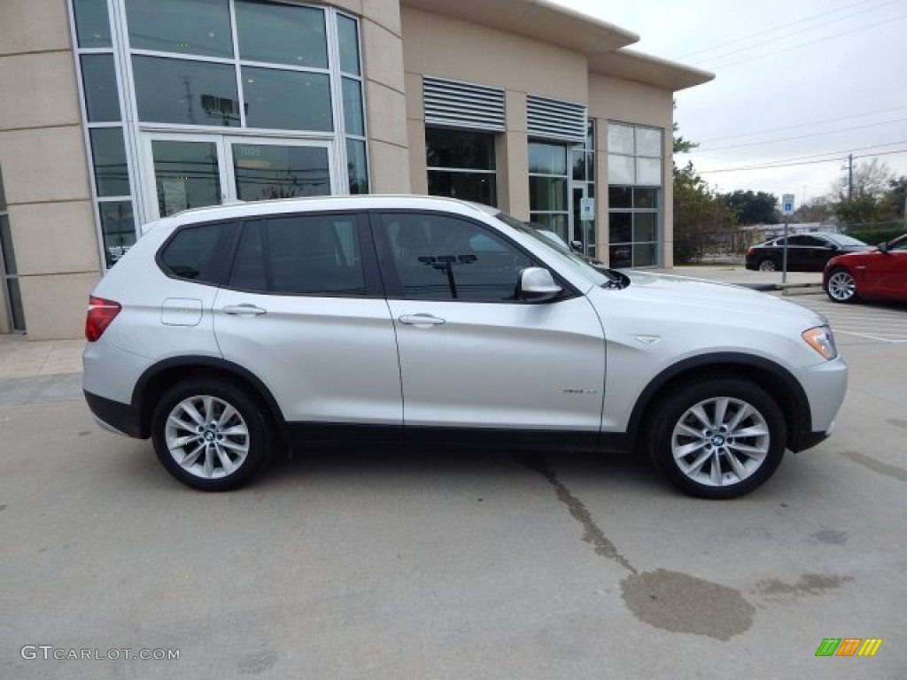 2013 X3 xDrive 28i - Titanium Silver Metallic / Black photo #4