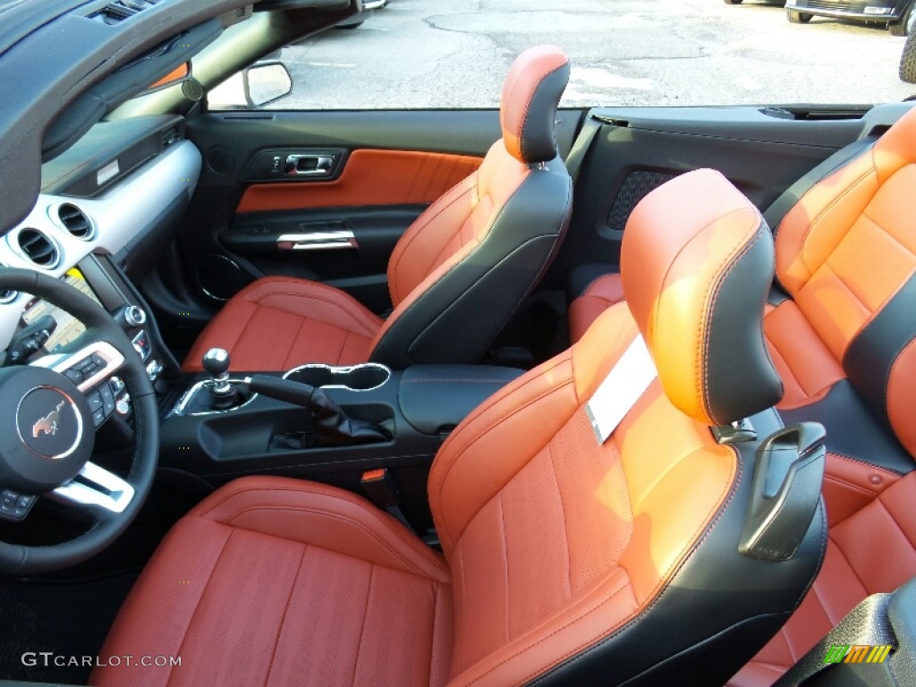 Red Line Interior 2016 Ford Mustang GT Premium Convertible Photo #110015699