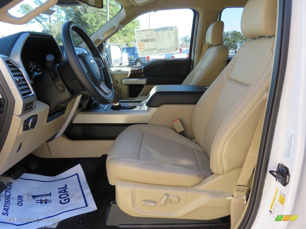 2016 F150 Lariat SuperCrew 4x4 - Oxford White / Medium Light Camel photo #16