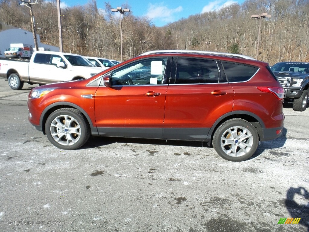 2016 Escape Titanium 4WD - Sunset Metallic / Charcoal Black photo #1