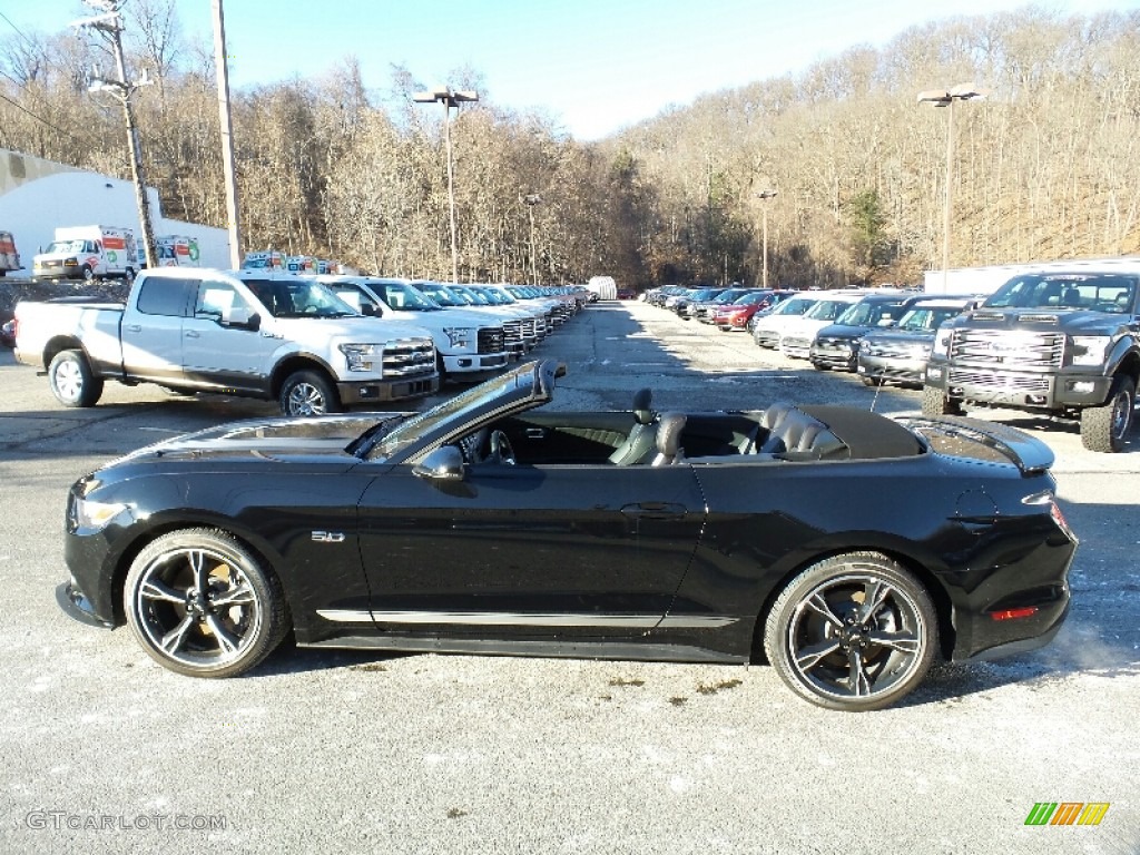 2016 Mustang GT/CS California Special Convertible - Shadow Black / California Special Ebony Black/Miko Suede photo #7