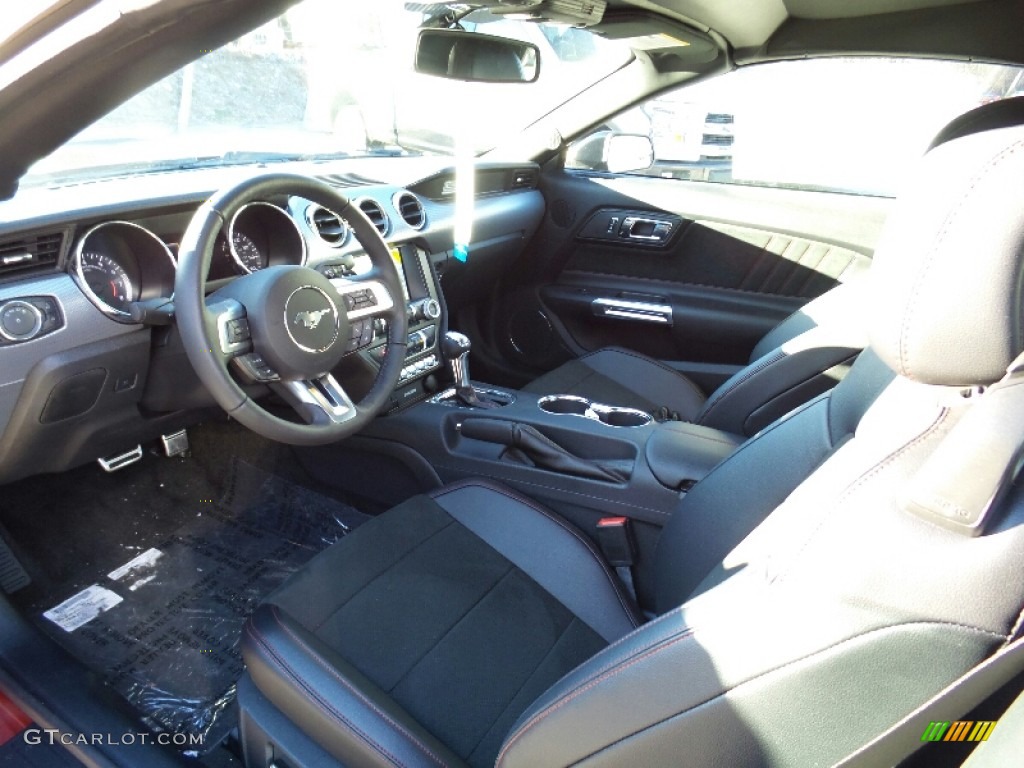 California Special Ebony Black/Miko Suede Interior 2016 Ford Mustang GT/CS California Special Convertible Photo #110017704