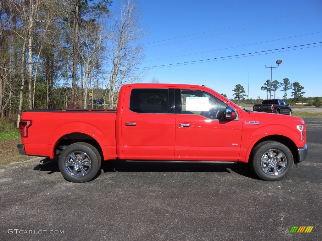 2016 F150 Lariat SuperCrew - Race Red / Black photo #2