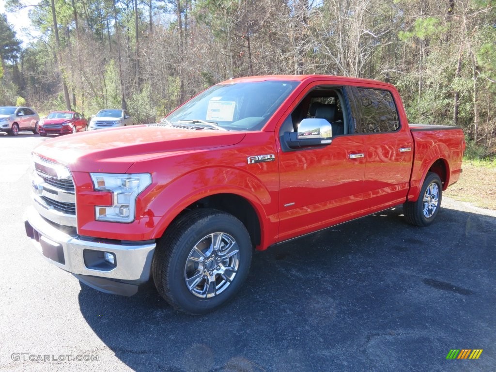 2016 F150 Lariat SuperCrew - Race Red / Black photo #11