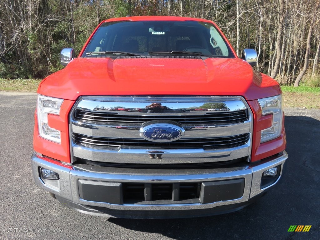 2016 F150 Lariat SuperCrew - Race Red / Black photo #12