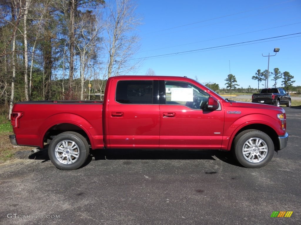 2016 F150 Lariat SuperCrew - Ruby Red / Black photo #2