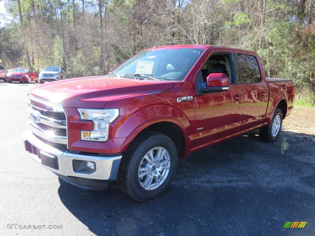 2016 F150 Lariat SuperCrew - Ruby Red / Black photo #11