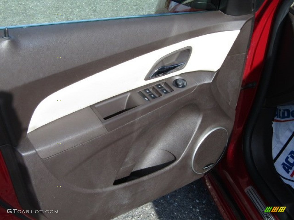 2012 Cruze LTZ - Crystal Red Metallic / Cocoa/Light Neutral photo #7