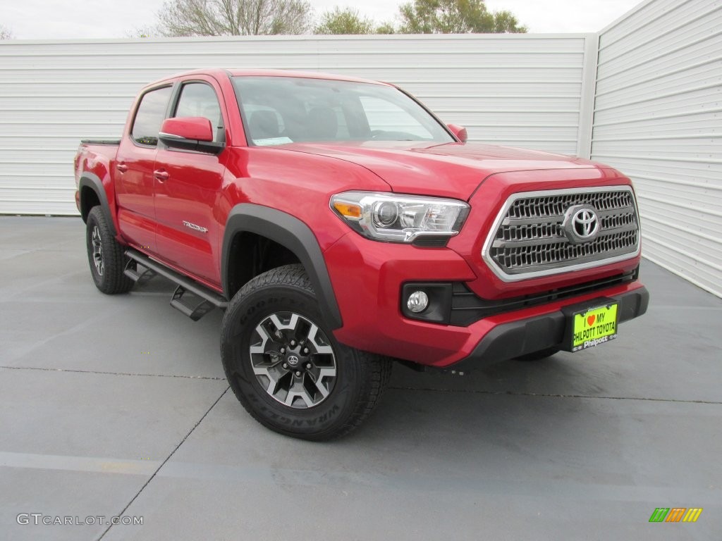 2016 Tacoma TRD Off-Road Double Cab - Barcelona Red Metallic / TRD Graphite photo #1