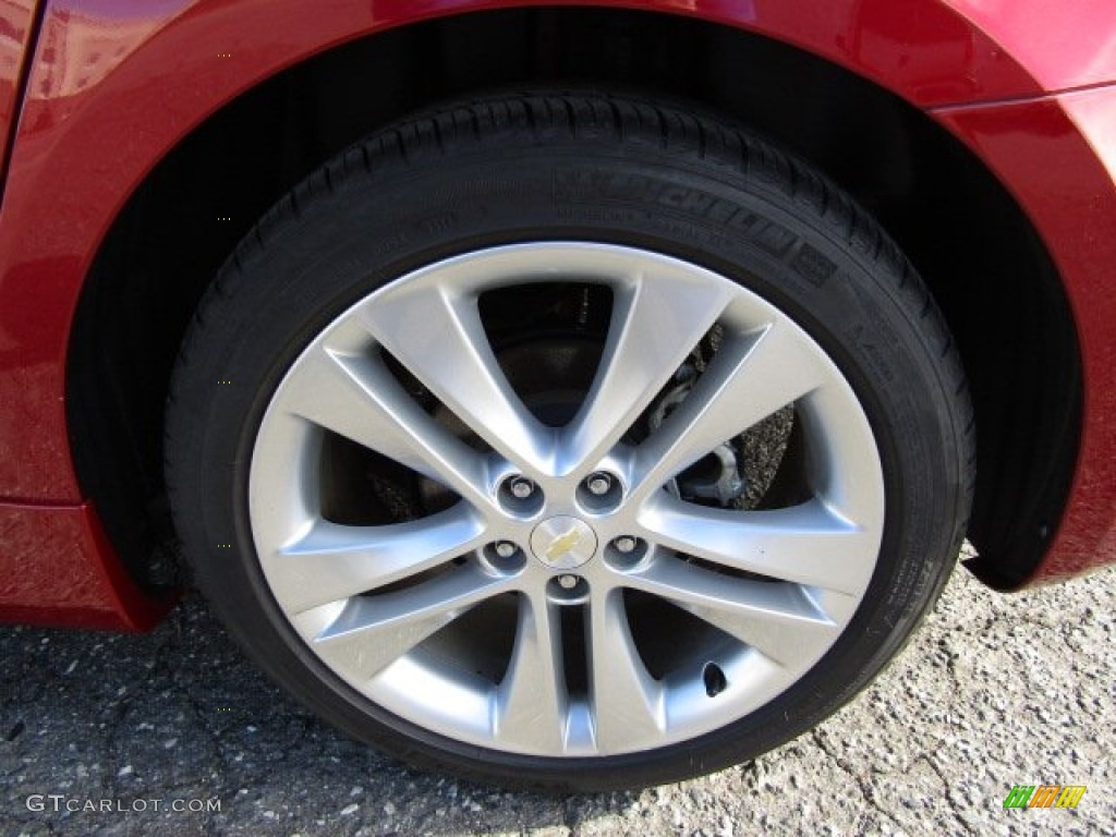 2012 Cruze LTZ - Crystal Red Metallic / Cocoa/Light Neutral photo #26