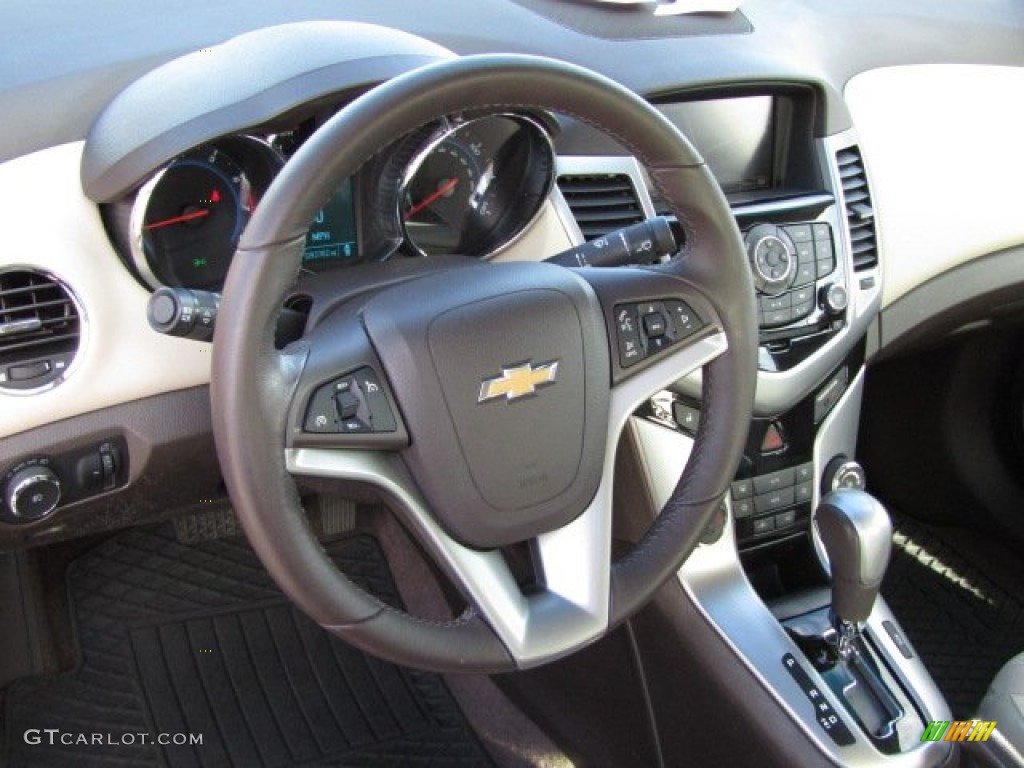 2012 Cruze LTZ - Crystal Red Metallic / Cocoa/Light Neutral photo #30