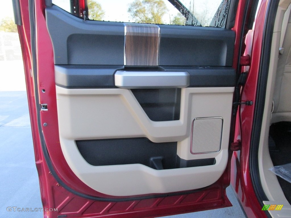 2016 F150 Lariat SuperCrew - Ruby Red / Medium Light Camel photo #16