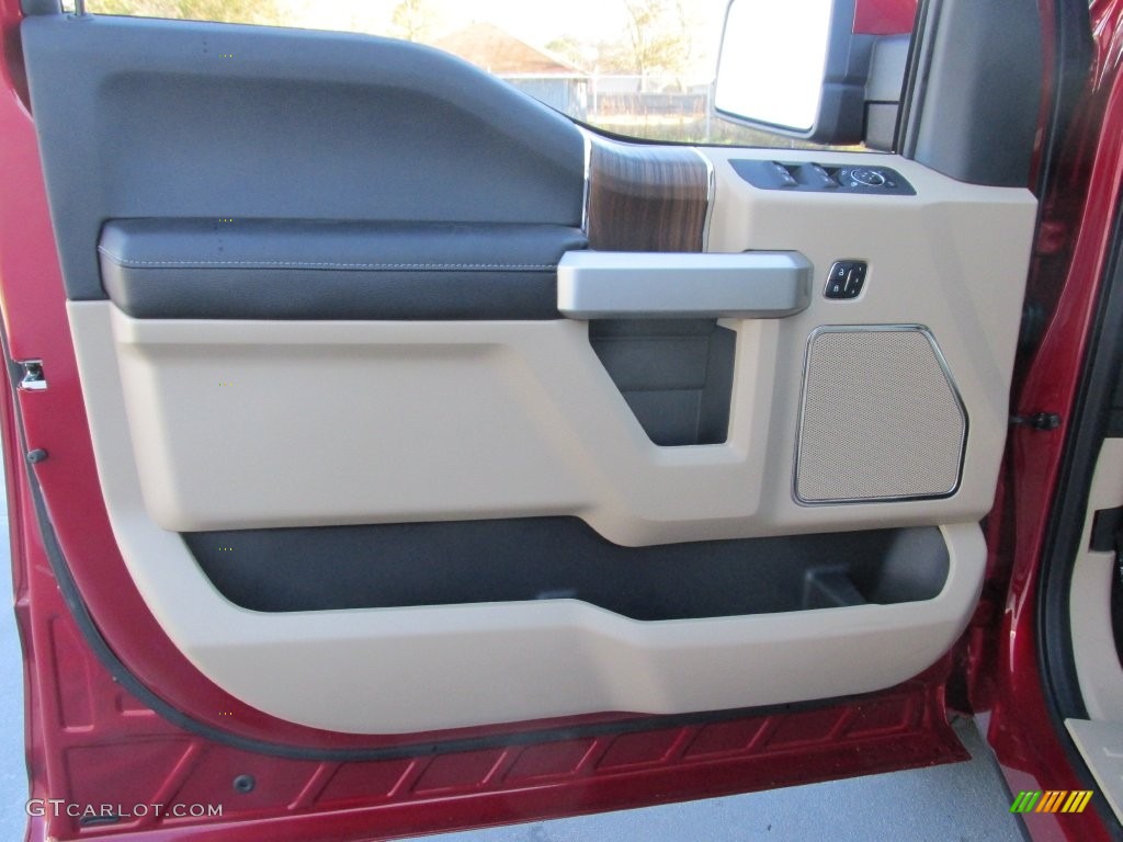 2016 F150 Lariat SuperCrew - Ruby Red / Medium Light Camel photo #18